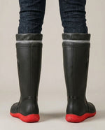 LISTINGOPT::kovosis::mens-outdoor-rain-boots-work-high-quality-shoes-rain-boots-home-use-long-water-shoes-with-rope-mouth-high-quality-shoes-daily-work-water-shoes-unisex-water-shoes-mens-soft-sole-outdoor-fishing-casual-high-top-rain-boots-farm-work-water-shoes::03-back