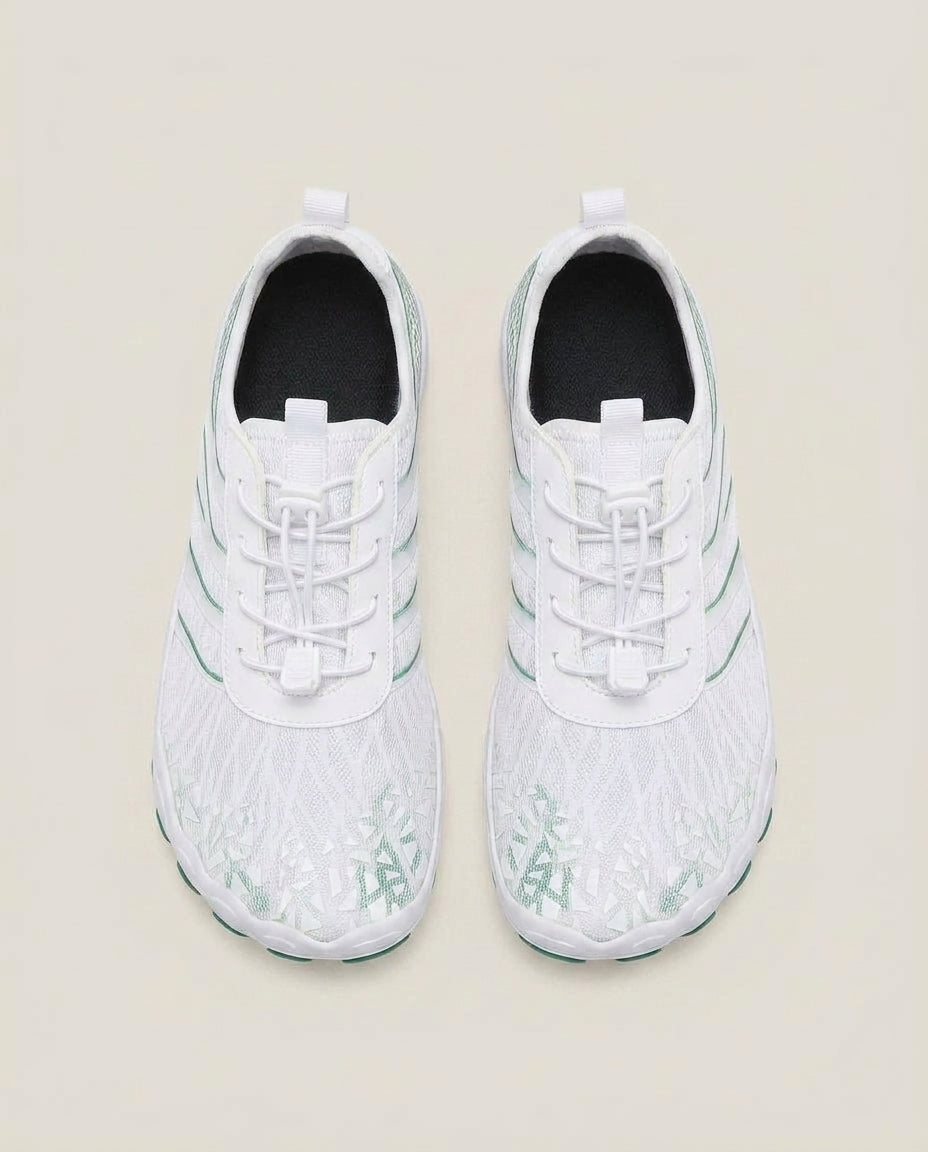 LISTINGOPT::kovosis::mens-super-cool-lightweight-active-barefoot-shoes-fashion-casual-sports-indoor-fitness-outdoor-riding-running-beach-swimming-essentials::color-white-green
