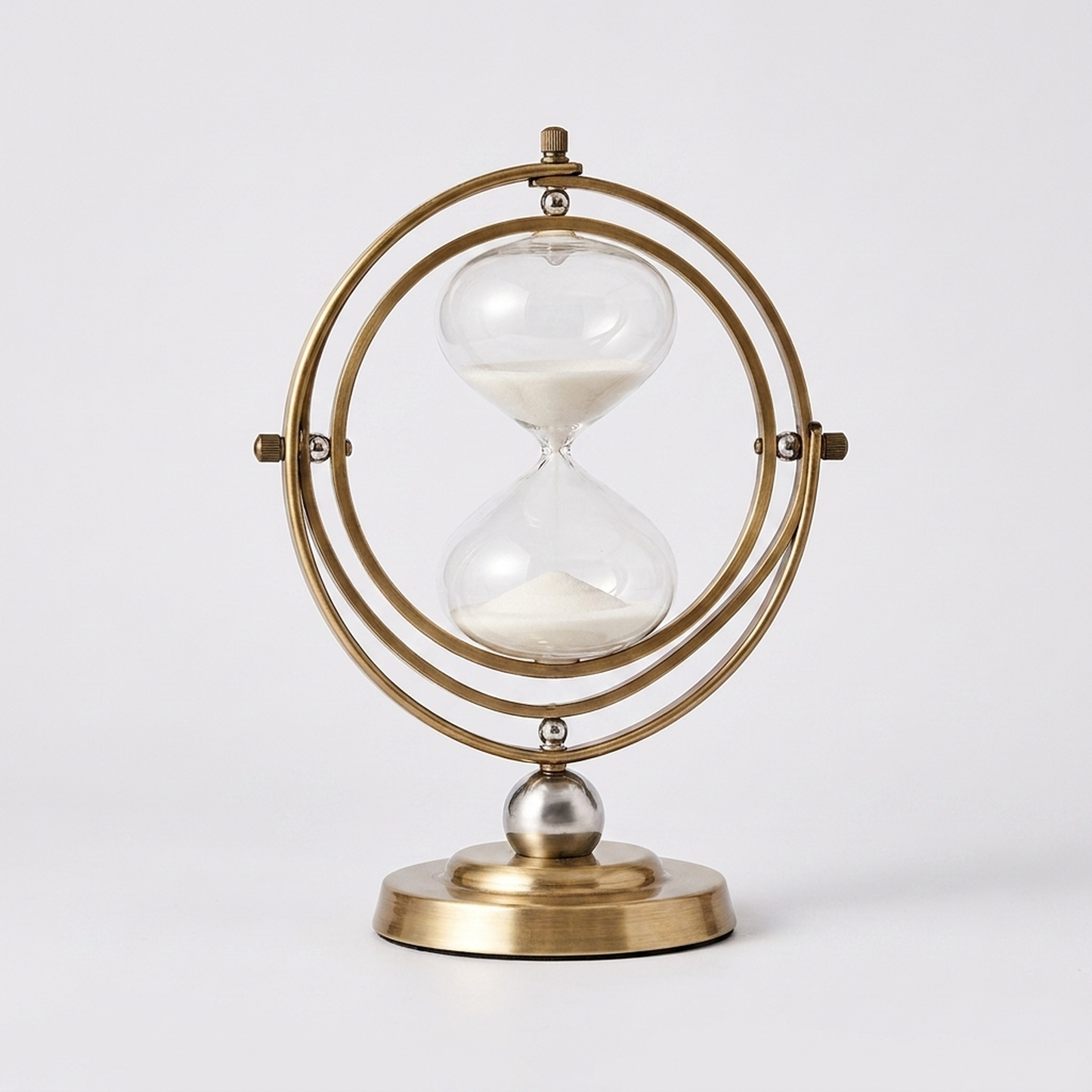 LISTINGOPT::kovosis::metal-frame-hourglass-sand-timer-sculptural-accent::04-closeup