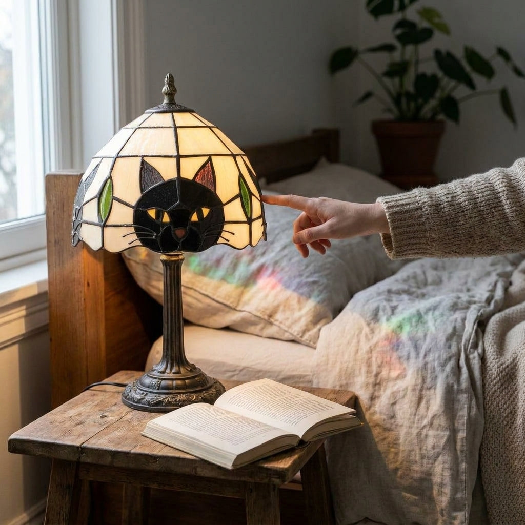LISTINGOPT::kovosis::midnight-cat-stained-glass-table-lamp::02-inuse