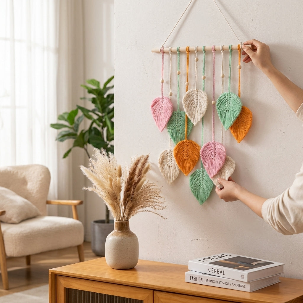 LISTINGOPT::kovosis::modern-boho-wall-hanging-leaf-macrame-wall-decor-woven-aesthetic-home-deco-rmacrame-wall-decoration-tapiz-macrame::02-inuse