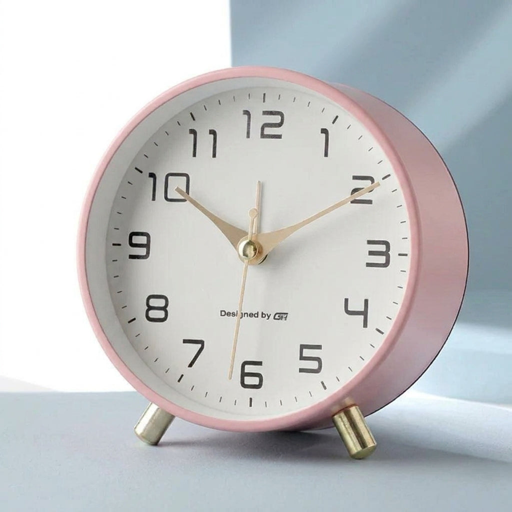 LISTINGOPT::kovosis::modern-scandinavian-silent-table-clock::color-pink