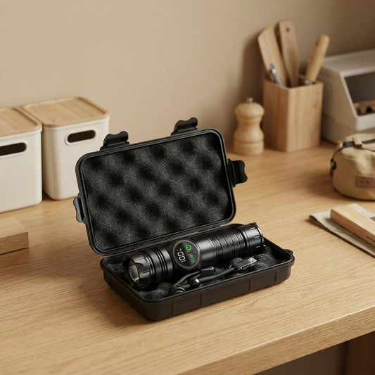 LISTINGOPT::kovosis::multifunctional-rechargeable-flashlight-with-an-exquisite-case-featuring-powerful-burst-brightness-and-telescopic-zoom-ultra-long-outdoor-battery-life-work-light-magnetic-repair-light-and-multifunctional-side-light-suitable-for-home::01-hero