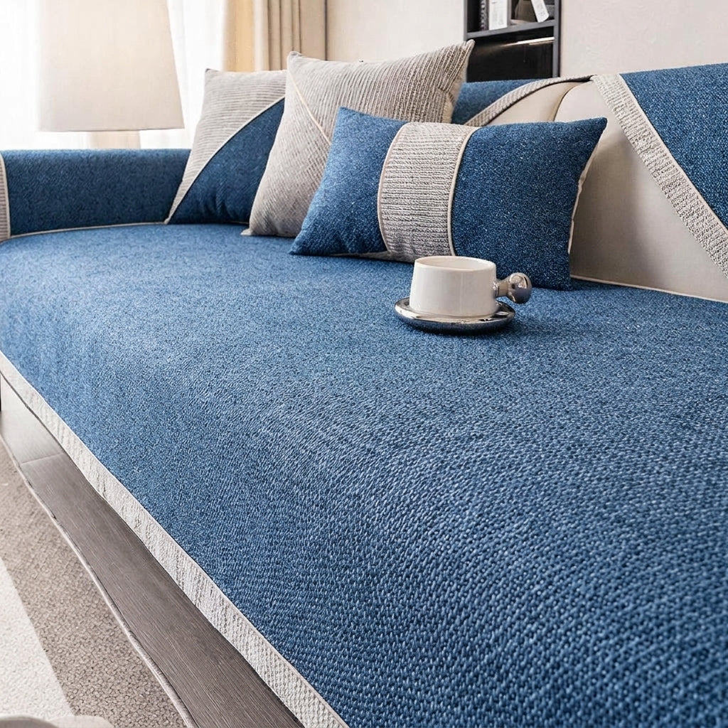 LISTINGOPT::kovosis::naturweft-non-slip-cotton-linen-sofa-throw-blanket-designed-for-all-season-comfort-furniture-protection-and-stylish-living-room-enhancement::color-blue