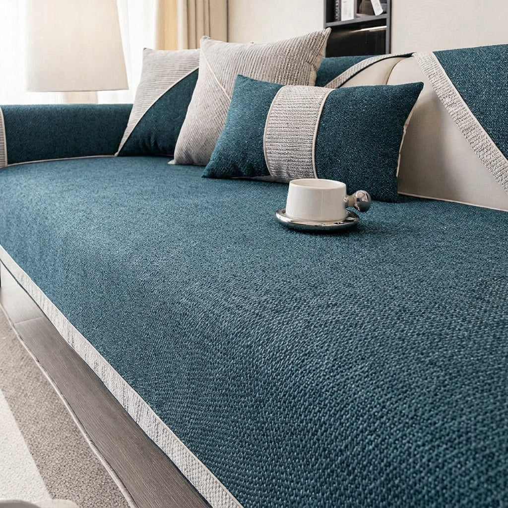 LISTINGOPT::kovosis::naturweft-non-slip-cotton-linen-sofa-throw-blanket-designed-for-all-season-comfort-furniture-protection-and-stylish-living-room-enhancement::color-dark-blue-green