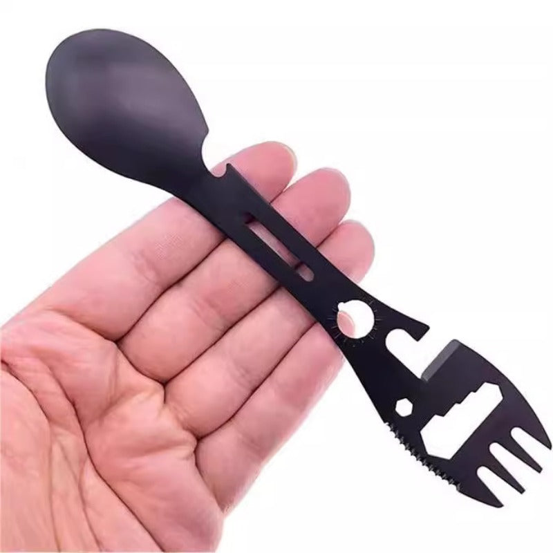LISTINGOPT::kovosis::new-10-in-1-multifunctional-outdoor-camping-survival-spork-kitchen-multifunctional-wrench-bottle-opener-spoon::04-closeup