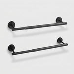 LISTINGOPT::kovosis::no-drill-or-drill-retractable-towel-bar-304-stainless-steel-wall-mounted-towel-rack-adjustable-hanging-drying-bar-for-bathroom::color-punching-black