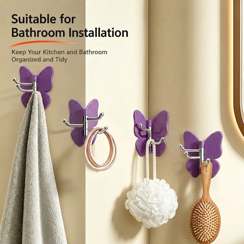 LISTINGOPT::kovosis::no-drilling-swivel-butterfly-hook::color-purple
