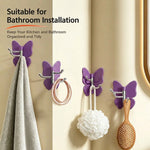 LISTINGOPT::kovosis::no-drilling-swivel-butterfly-hook::color-purple