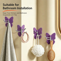 LISTINGOPT::kovosis::no-drilling-swivel-butterfly-hook::color-purple