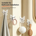 LISTINGOPT::kovosis::no-drilling-swivel-butterfly-hook::color-white