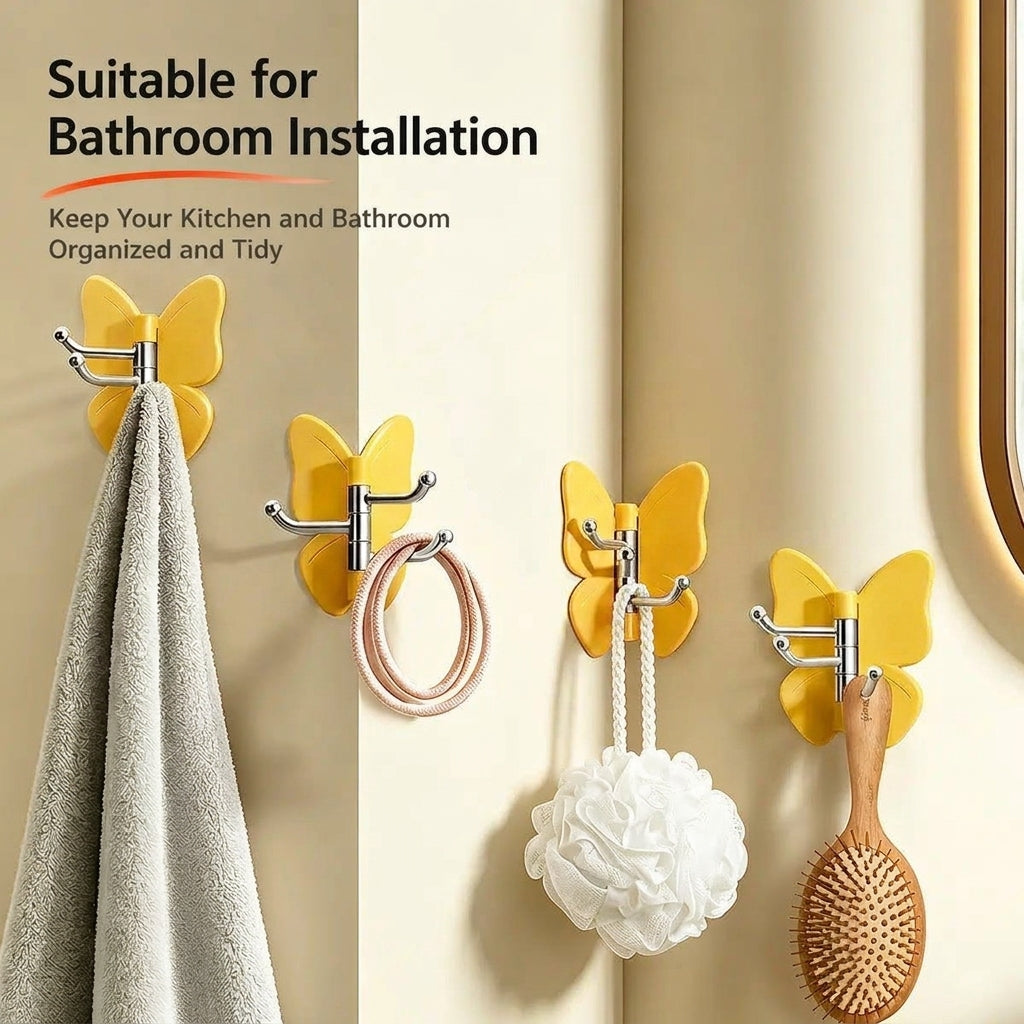 LISTINGOPT::kovosis::no-drilling-swivel-butterfly-hook::color-yellow