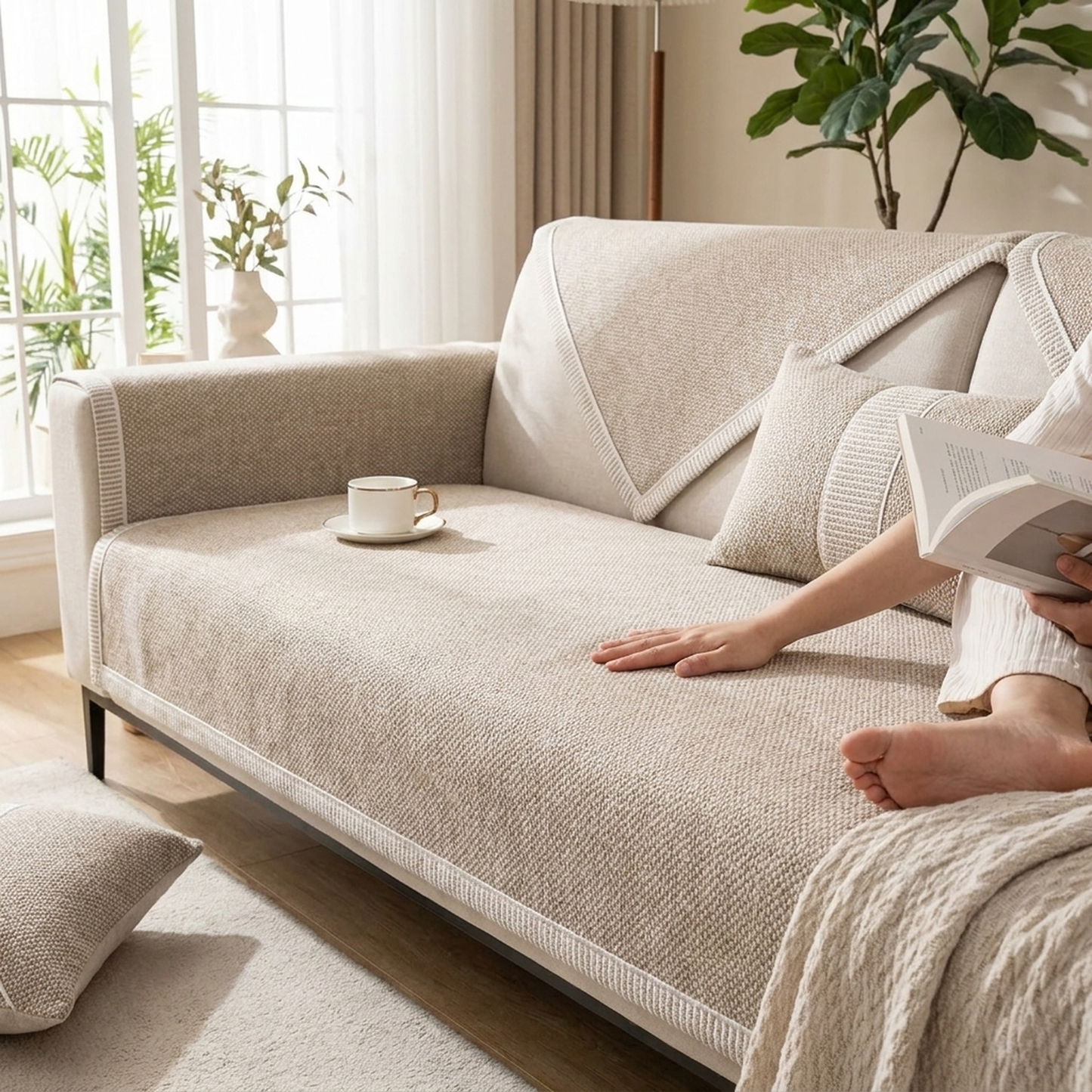 LISTINGOPT::kovosis::non-slip-cotton-linen-sofa-cover-year-round-style::02-inuse