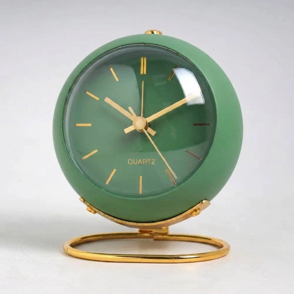 LISTINGOPT::kovosis::nordic-creative-electronic-desk-clock-minimalist-childrens-alarm-clock-new-desktop-bedside-student-silent-luminous-pointer::color-green