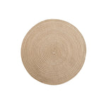LISTINGOPT::kovosis::nordic-style-imitation-cotton-yarn-placemat-round-ramie-woven-coaster-insulation-dish-mat-household-anti-scald-mat::color-round-yellowish-brow