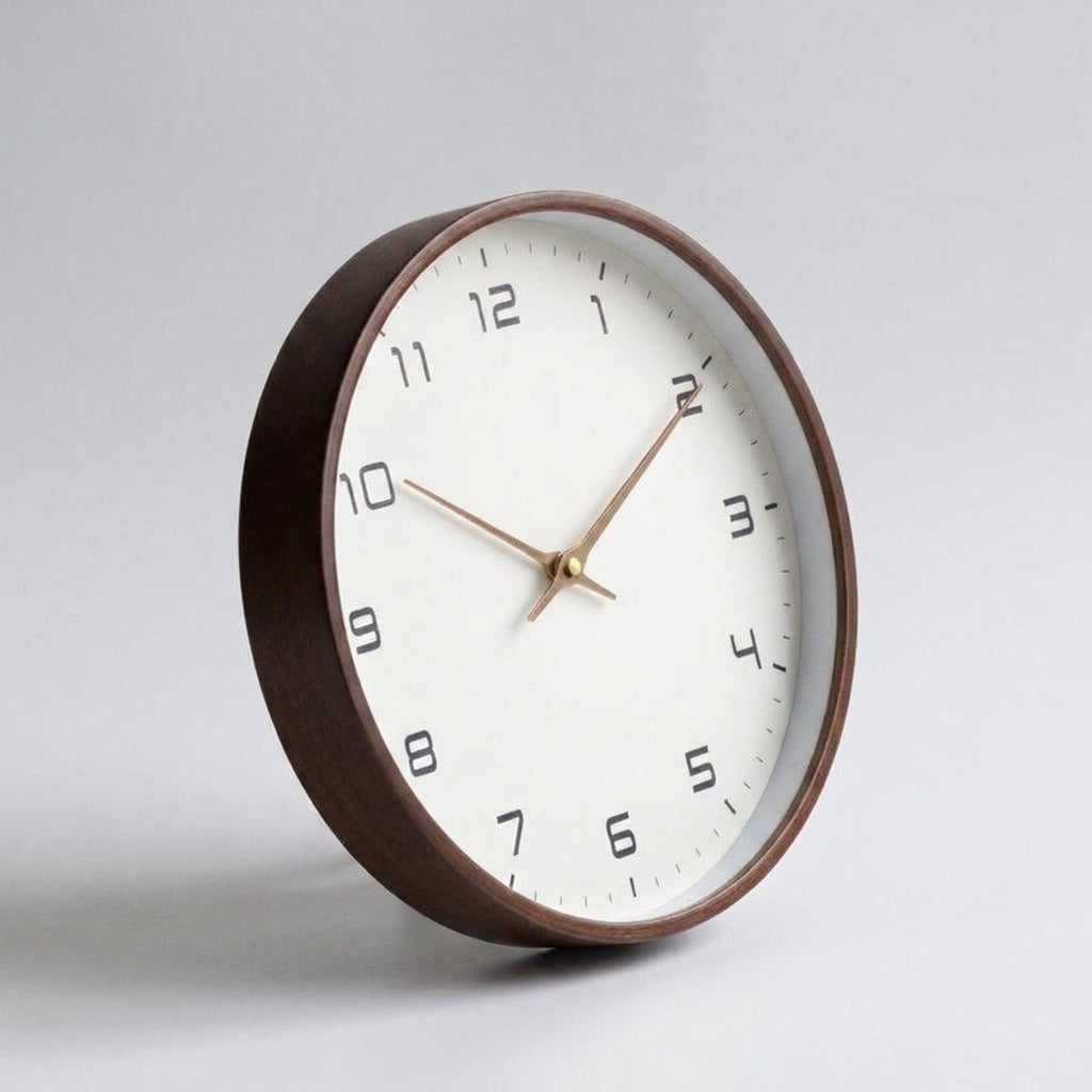 LISTINGOPT::kovosis::nordictime-calm-silent-wooden-wall-clock-with-scandinavian-design::color-braun