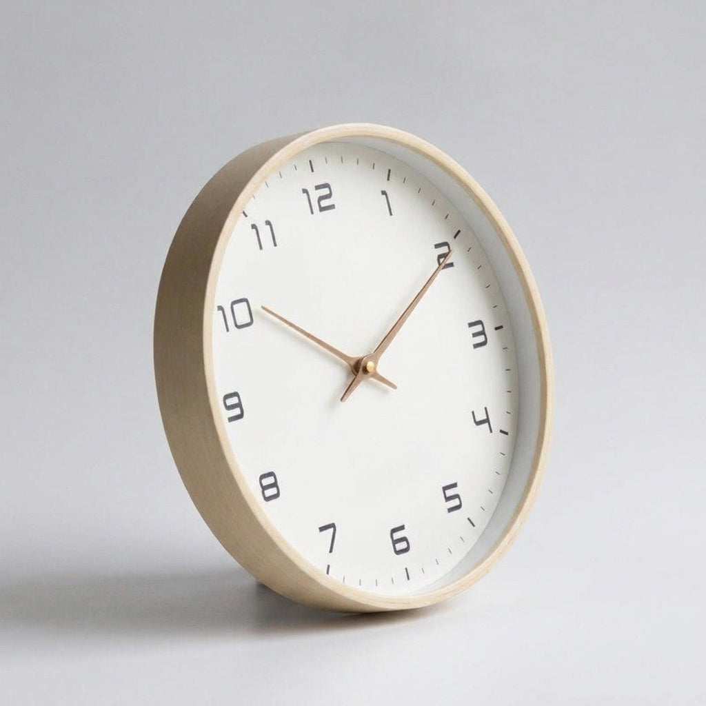 LISTINGOPT::kovosis::nordictime-calm-silent-wooden-wall-clock-with-scandinavian-design::color-creme