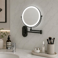 LISTINGOPT::kovosis::ocs-badkamer-uitklapbare-wandspiegel-led::color-zwart