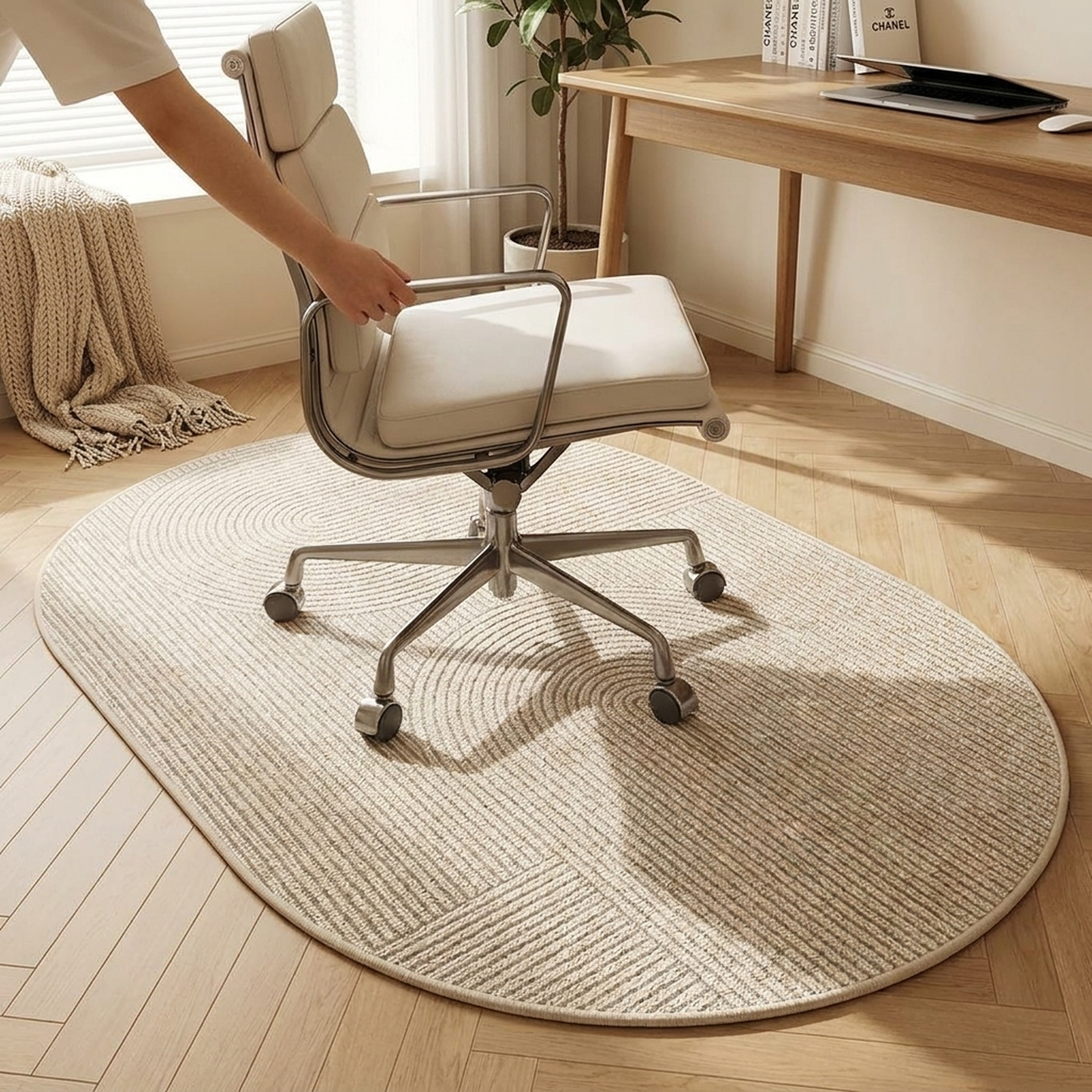 LISTINGOPT::kovosis::office-chair-mat-for-stylish-floor-protection::02-inuse