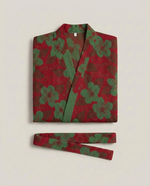 LISTINGOPT::kovosis::organic-cotton-kimono-bathrobe-for-airy-comfort::color-red---green