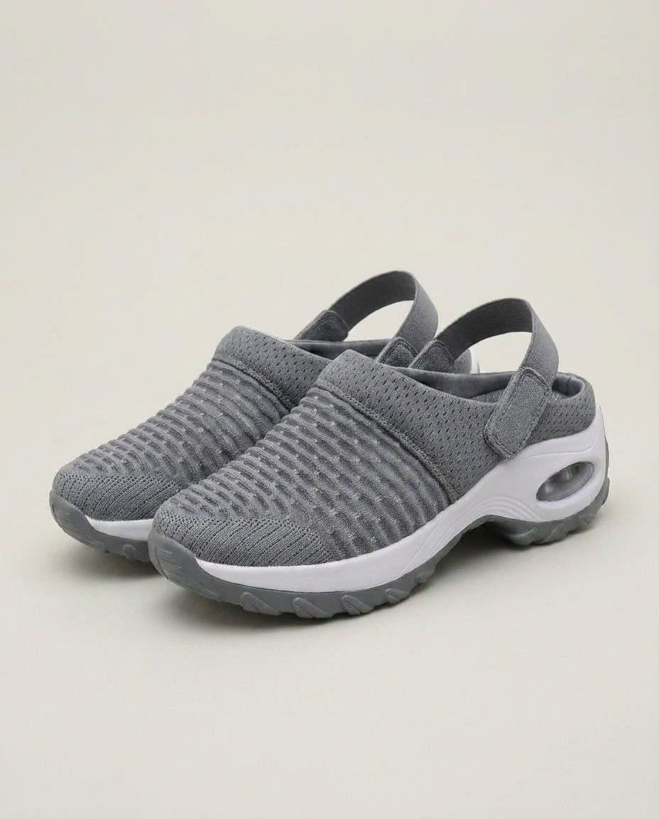 LISTINGOPT::kovosis::orthopadische-clogs-damen-mesh-luftpolster-dampfung-rutschfeste-slipper-airova::color-grau