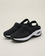 LISTINGOPT::kovosis::orthopadische-clogs-damen-mesh-luftpolster-dampfung-rutschfeste-slipper-airova::color-schwarz