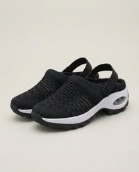 LISTINGOPT::kovosis::orthopadische-clogs-damen-mesh-luftpolster-dampfung-rutschfeste-slipper-airova::color-schwarz