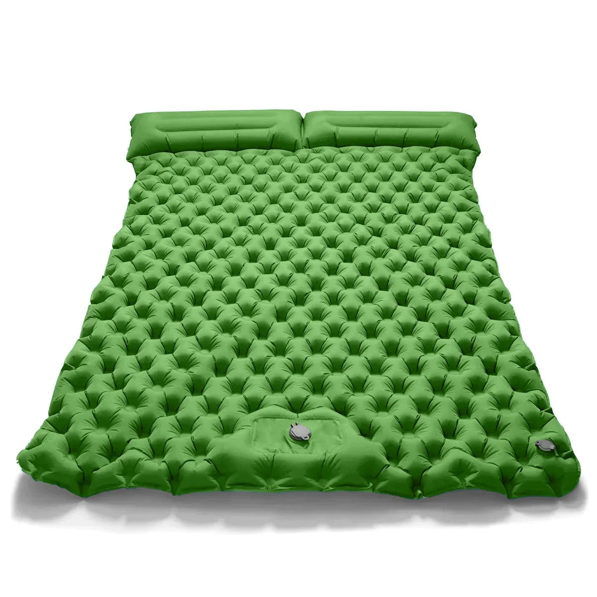 LISTINGOPT::kovosis::outdoor-camping-double-inflatable-mattress-extra-wide-sleeping-pad-ultralight-folding-bed-sleeping-mat-car-travel-mat::color-army-green