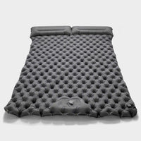 LISTINGOPT::kovosis::outdoor-camping-double-inflatable-mattress-extra-wide-sleeping-pad-ultralight-folding-bed-sleeping-mat-car-travel-mat::color-gray