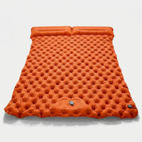 LISTINGOPT::kovosis::outdoor-camping-double-inflatable-mattress-extra-wide-sleeping-pad-ultralight-folding-bed-sleeping-mat-car-travel-mat::color-orange