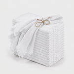 LISTINGOPT::kovosis::packs-brown-napkins-16x16-inch-cotton-linen-handmade-cloth-napkins-bulk-with-fringe-soft-rustic-boho-napkins-for-wedding-party::color-white-a