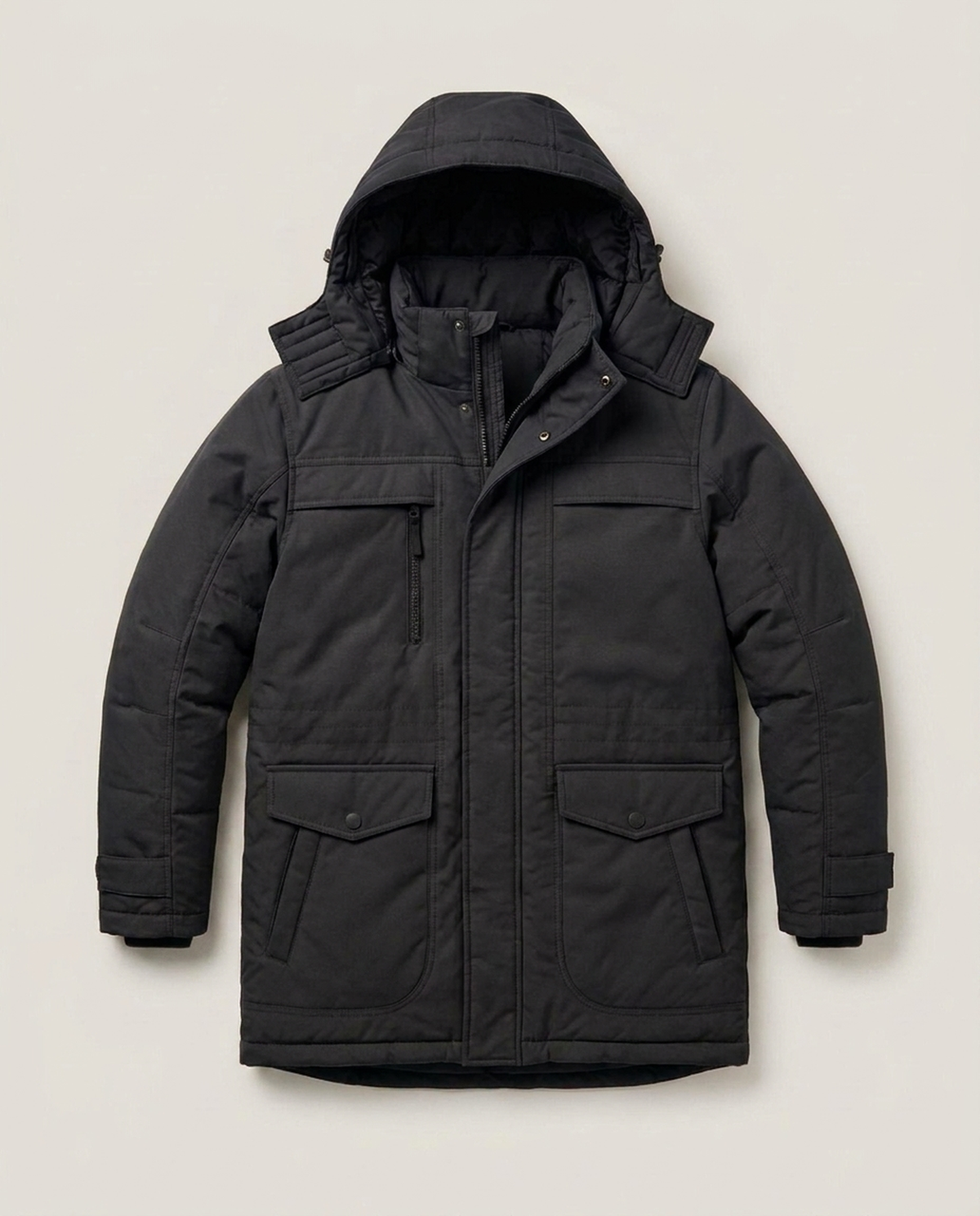 LISTINGOPT::kovosis::padded-parka-for-cold-weather-protection::color-black