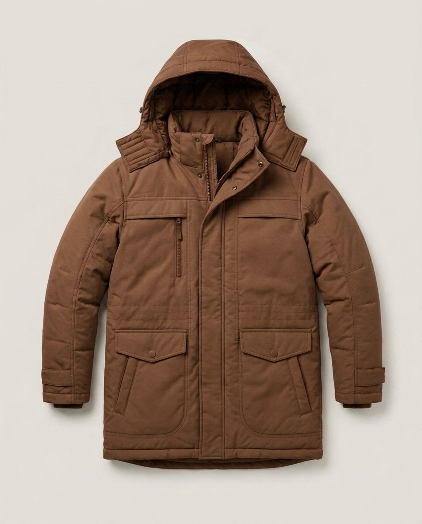 LISTINGOPT::kovosis::padded-parka-for-cold-weather-protection::color-brown