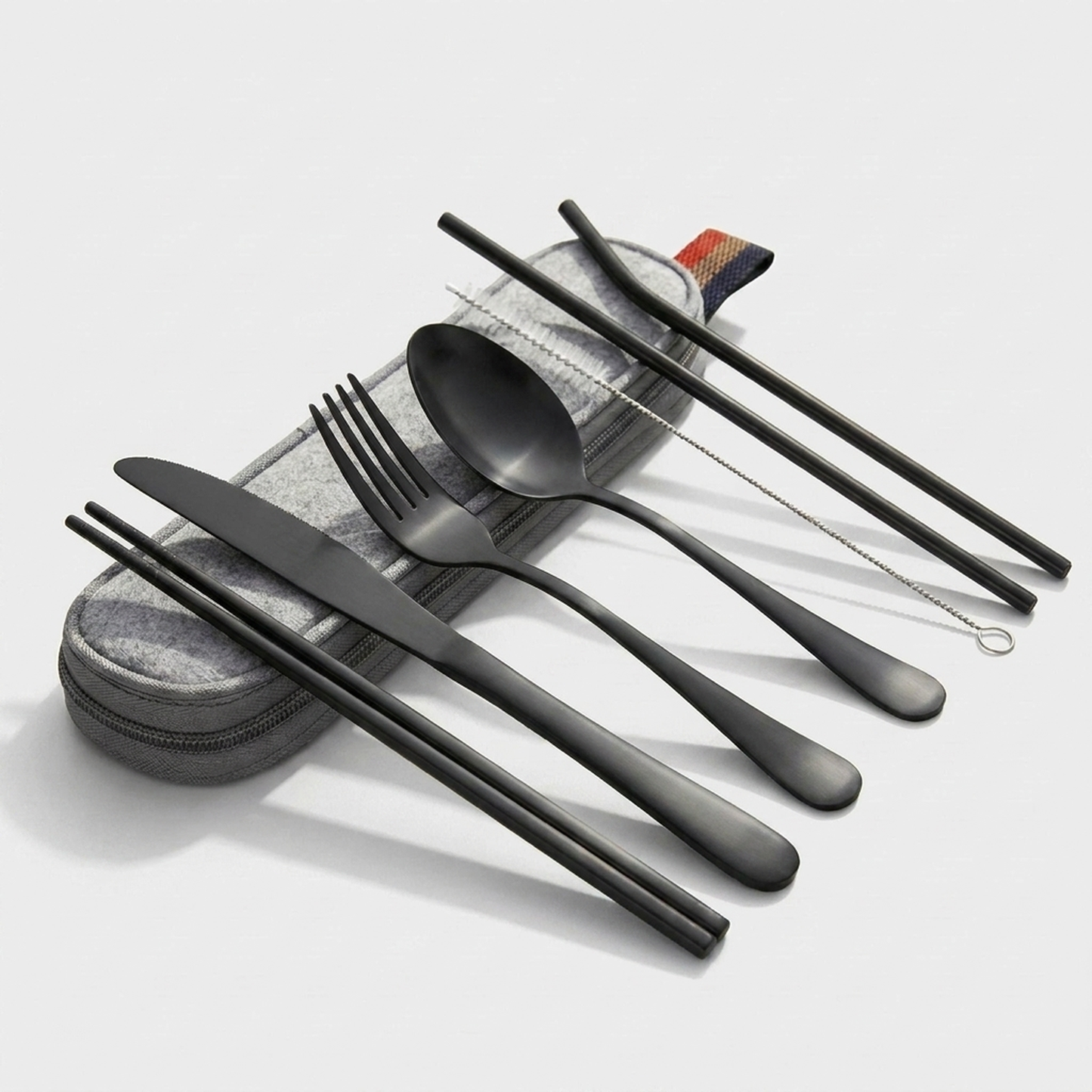 LISTINGOPT::kovosis::portable-cutlery-set-for-refined-dining-anywhere::color-black---grey