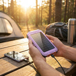 LISTINGOPT::kovosis::portable-solar-mobile-phone-charger-camping-external-battery-charger-for-mobile-phones-2-usb-led-flashlights-with-compass-for-outdoor-activities-20000mah40000mah-portable-solar-power-bank::02-inuse