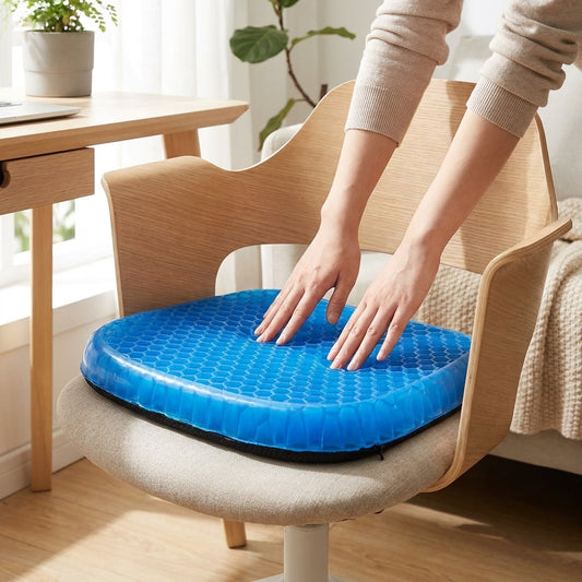 LISTINGOPT::kovosis::posturepro-orthopedic-gel-seat-cushion-for-tailbone-lumbar-support::02-inuse