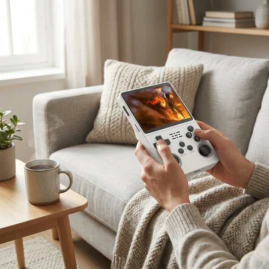 LISTINGOPT::kovosis::retro-handheld-gaming-console-with-hd-screen-usb-charging::02-inuse