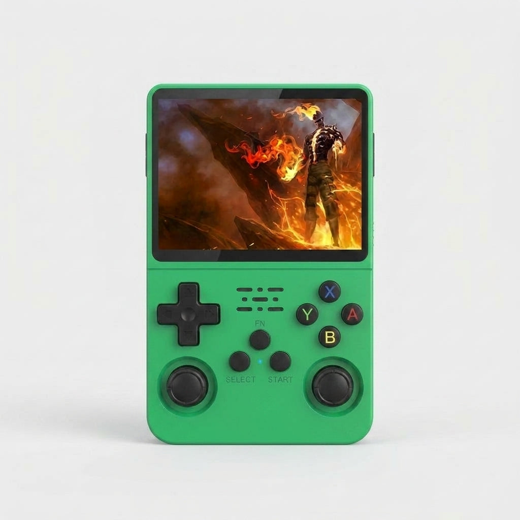 LISTINGOPT::kovosis::retro-handheld-gaming-console-with-hd-screen-usb-charging::color-green