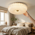 LISTINGOPT::kovosis::rippled-glass-flush-mount-ceiling-light-soft-glow::02-inuse