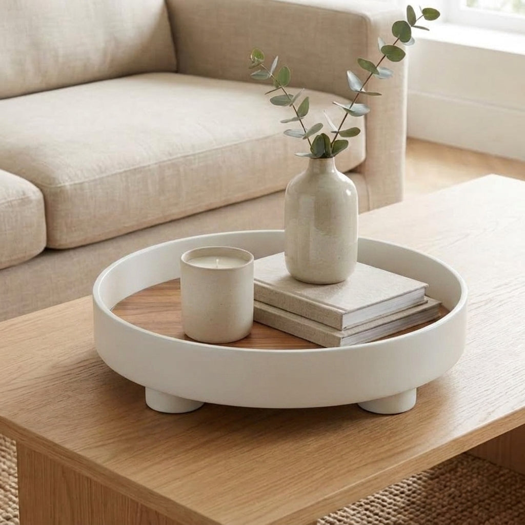 LISTINGOPT::kovosis::rond-houten-dienblad-met-eiken-inleg-en-zwarte-opstaande-rand-voor-salontafel::color-wit