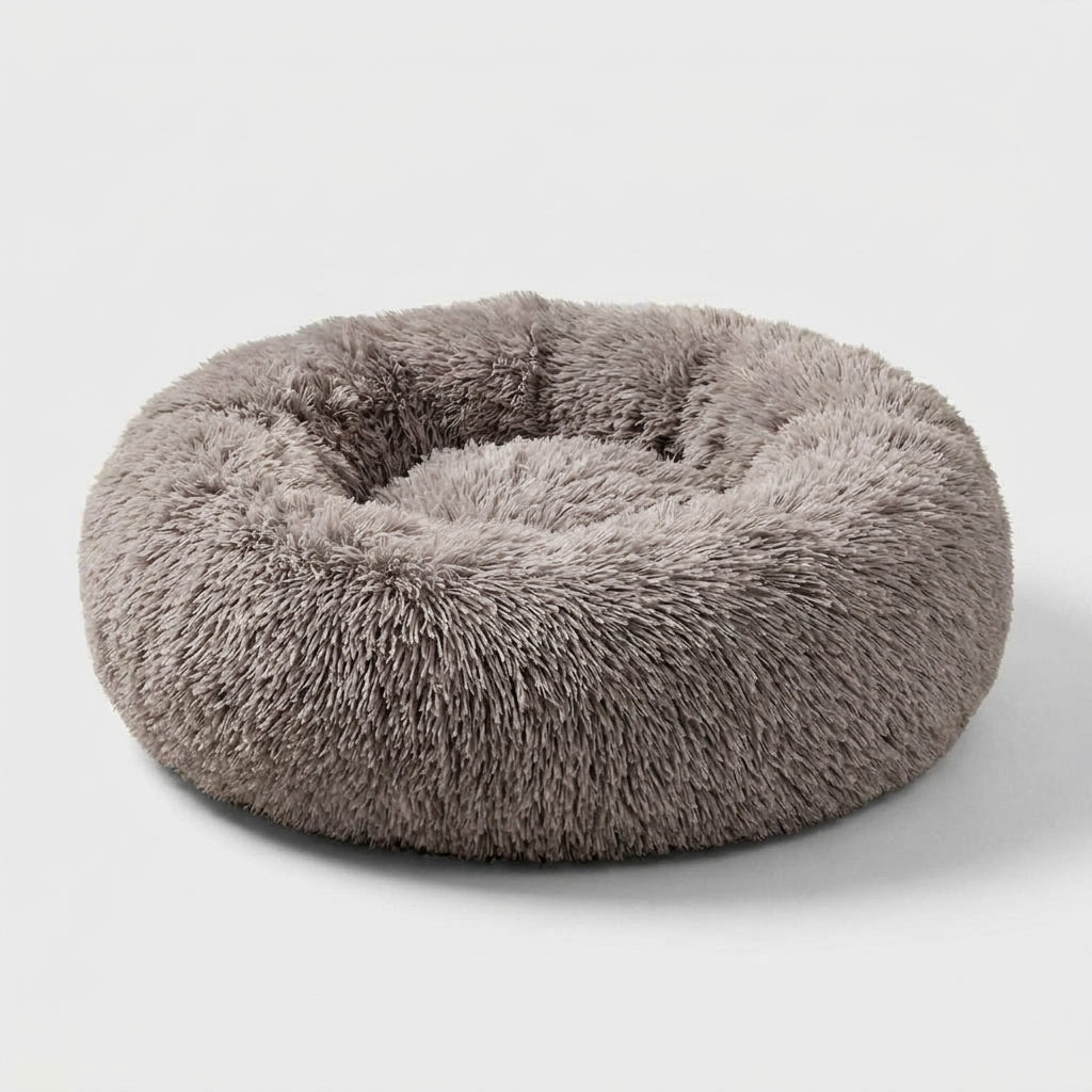 LISTINGOPT::kovosis::round-dog-bed-winter-warm-cat-bed-plush-basket-for-dog-washable-pet-bed-for-small-medium-large-dog-sofa-cat::color-gray-coffee