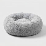 LISTINGOPT::kovosis::round-dog-bed-winter-warm-cat-bed-plush-basket-for-dog-washable-pet-bed-for-small-medium-large-dog-sofa-cat::color-light-gray