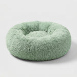 LISTINGOPT::kovosis::round-dog-bed-winter-warm-cat-bed-plush-basket-for-dog-washable-pet-bed-for-small-medium-large-dog-sofa-cat::color-light-green
