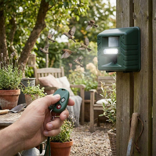LISTINGOPT::kovosis::safehaven-ultrasonic-bird-repeller-device-for-yard-and-garden::02-inuse