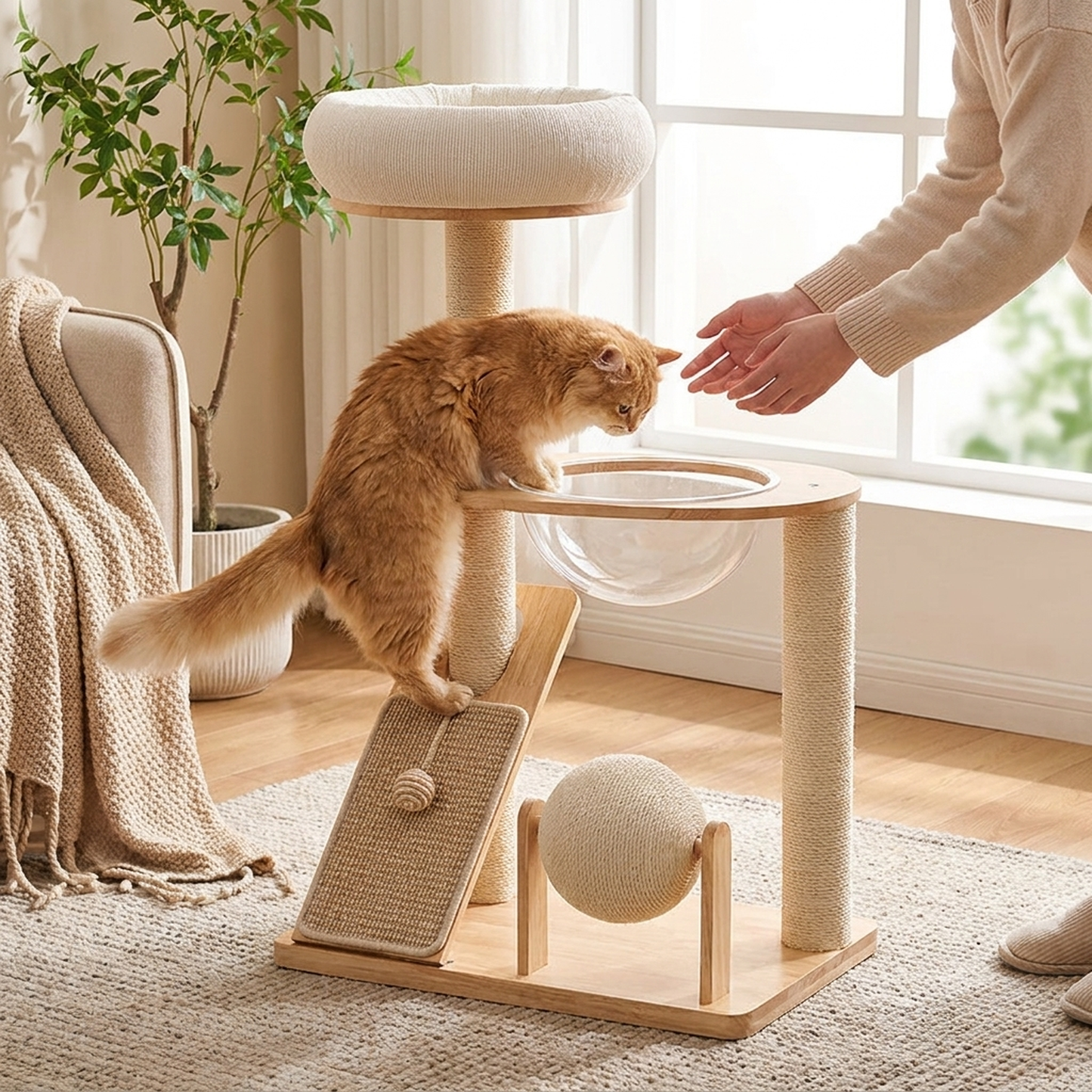 LISTINGOPT::kovosis::scandinavian-cat-tree-stylish-stability::02-inuse