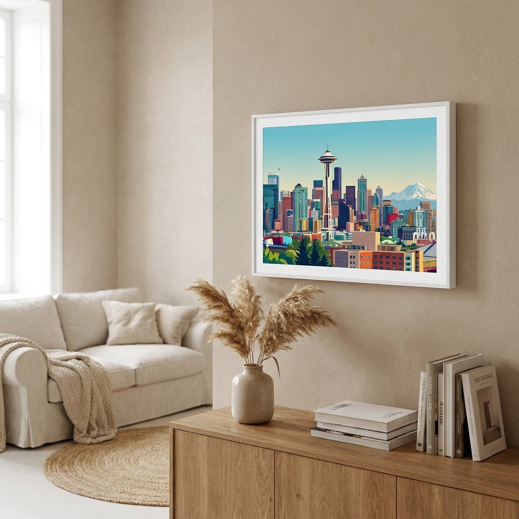 LISTINGOPT::kovosis::seattle-cityscape-vibrant-art-print-on-archival-paper::01-hero
