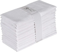 LISTINGOPT::kovosis::set-of-12-linen-flax-cotton-cloth-dinner-napkin-natural-fabric-napkins-mitered-corners-wedding-napkins-dinner-napkins::color-white-50x50cm