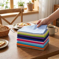 LISTINGOPT::kovosis::set-of-12-pcs-40x40cm-cotton-linen-blended-cloth-napkins-placemats-soft-dining-table-tea-towels-for-home-events-use::02-inuse