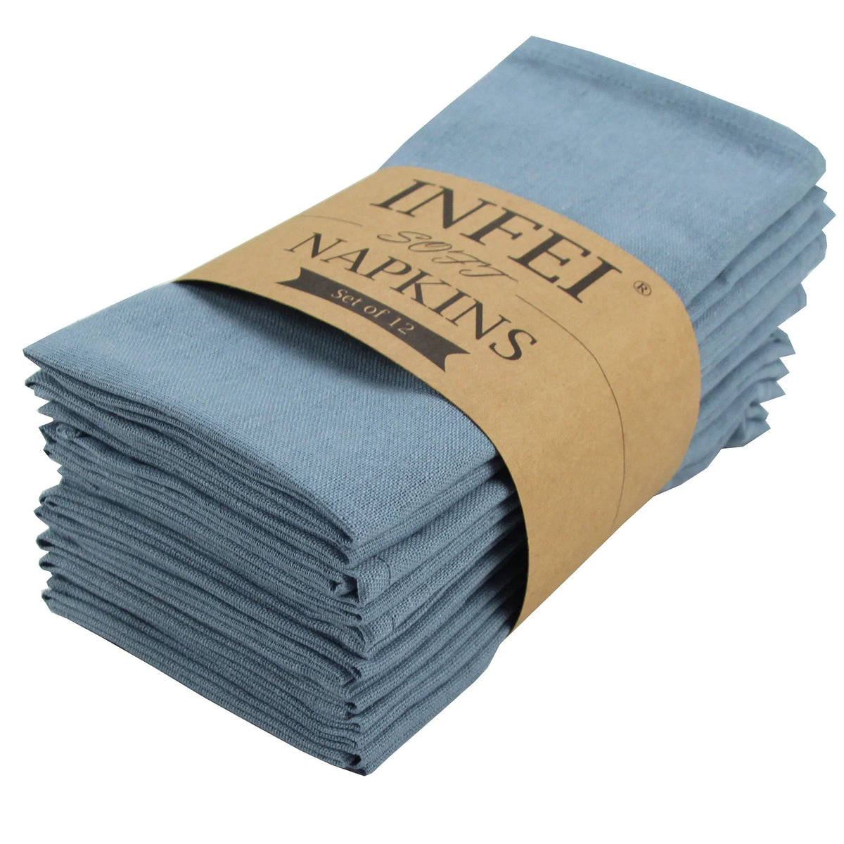 LISTINGOPT::kovosis::set-of-12-pcs-40x40cm-cotton-linen-blended-cloth-napkins-placemats-soft-dining-table-tea-towels-for-home-events-use::color-12-cj006-4040airyblu