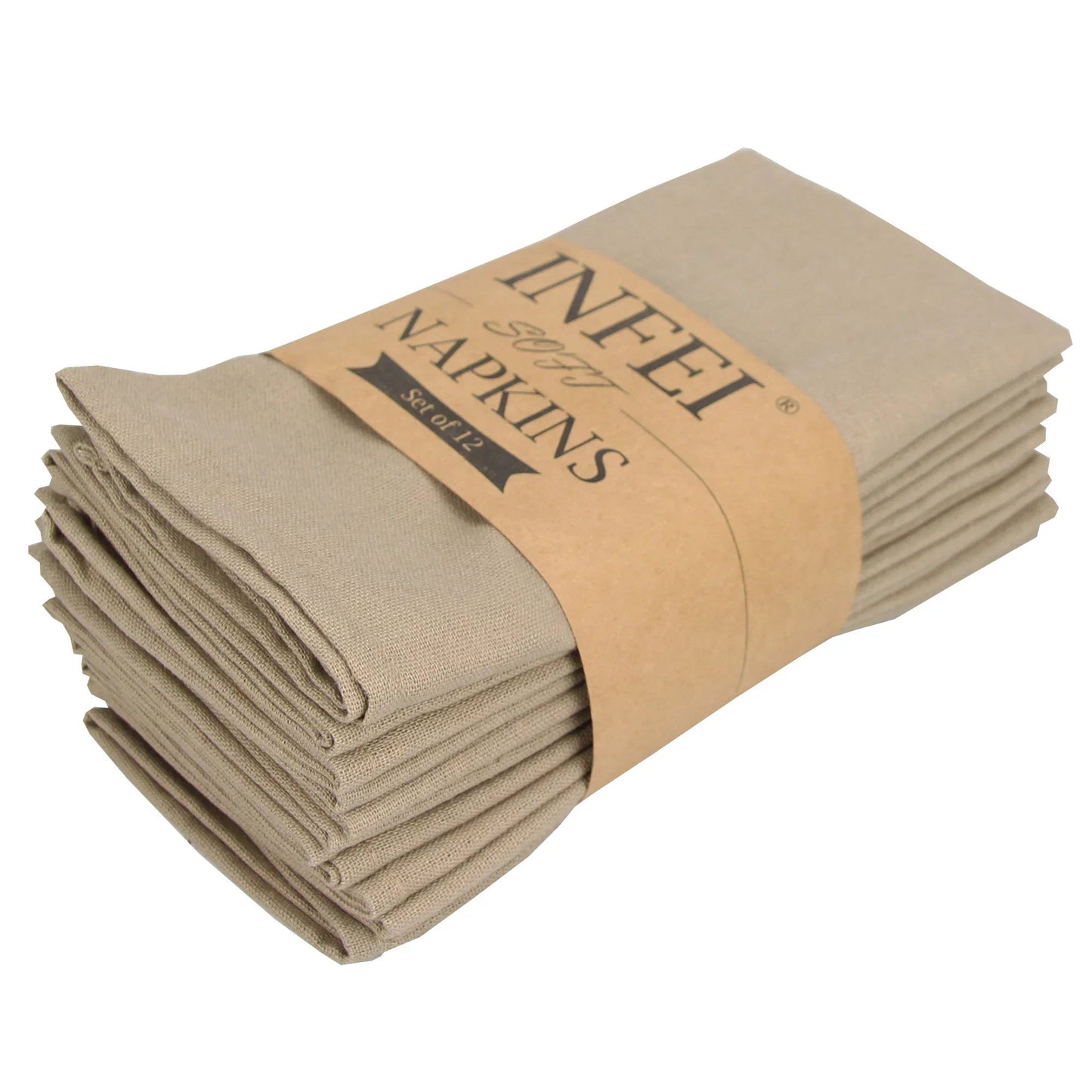 LISTINGOPT::kovosis::set-of-12-pcs-40x40cm-cotton-linen-blended-cloth-napkins-placemats-soft-dining-table-tea-towels-for-home-events-use::color-12-cj006-4040khaki